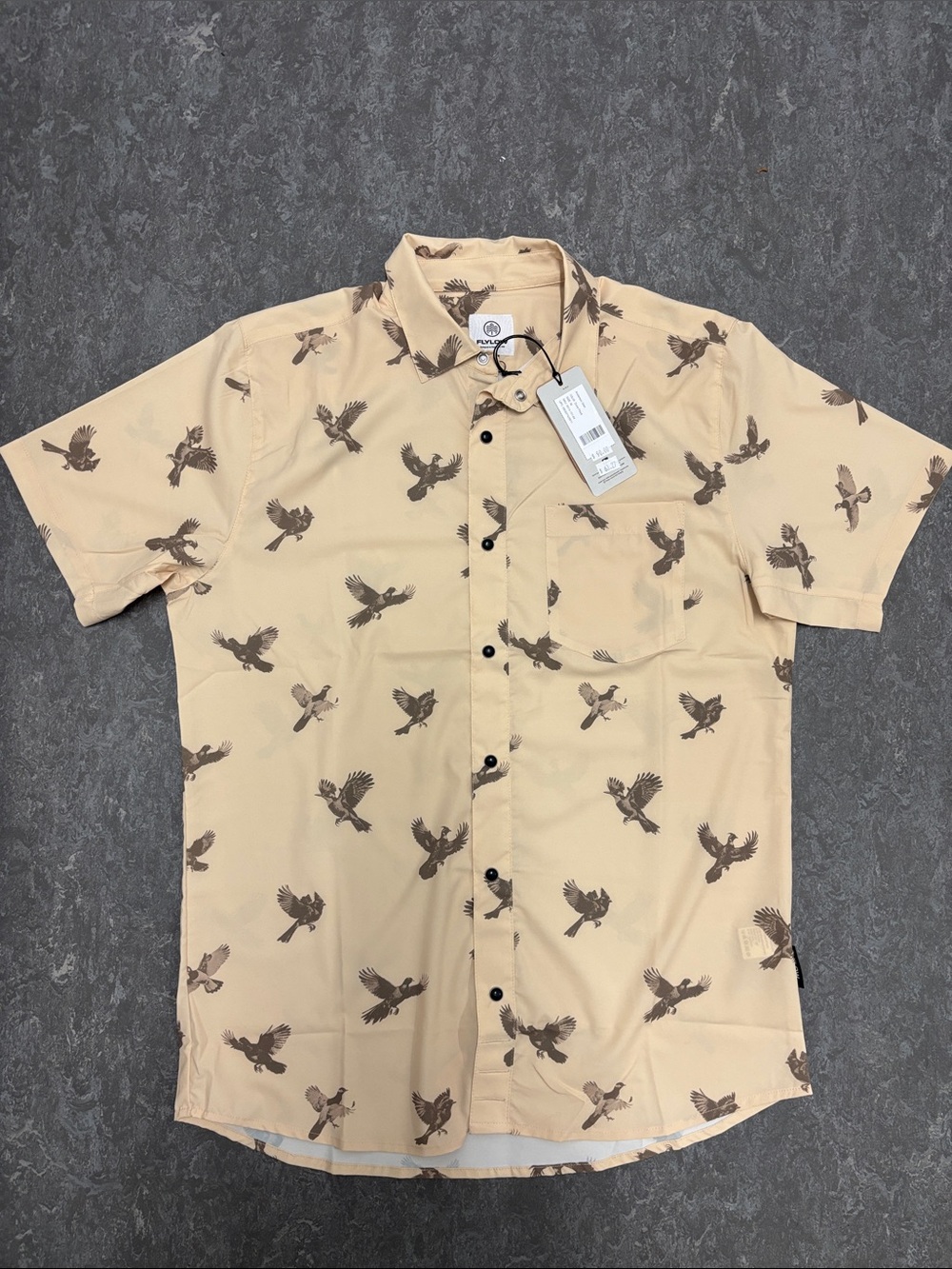 Flylow Men’s Anderson Shirt dune flock Medium NWT